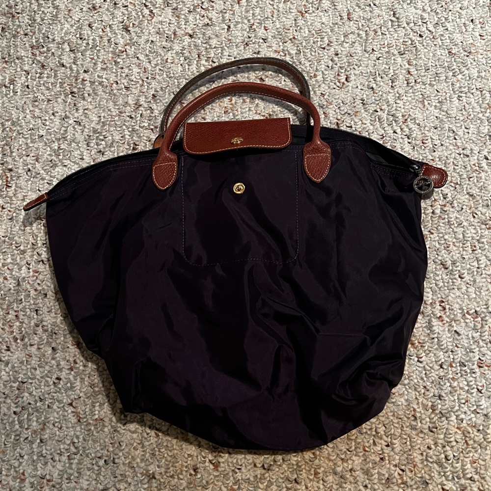 Dark purple Longchamp bag
